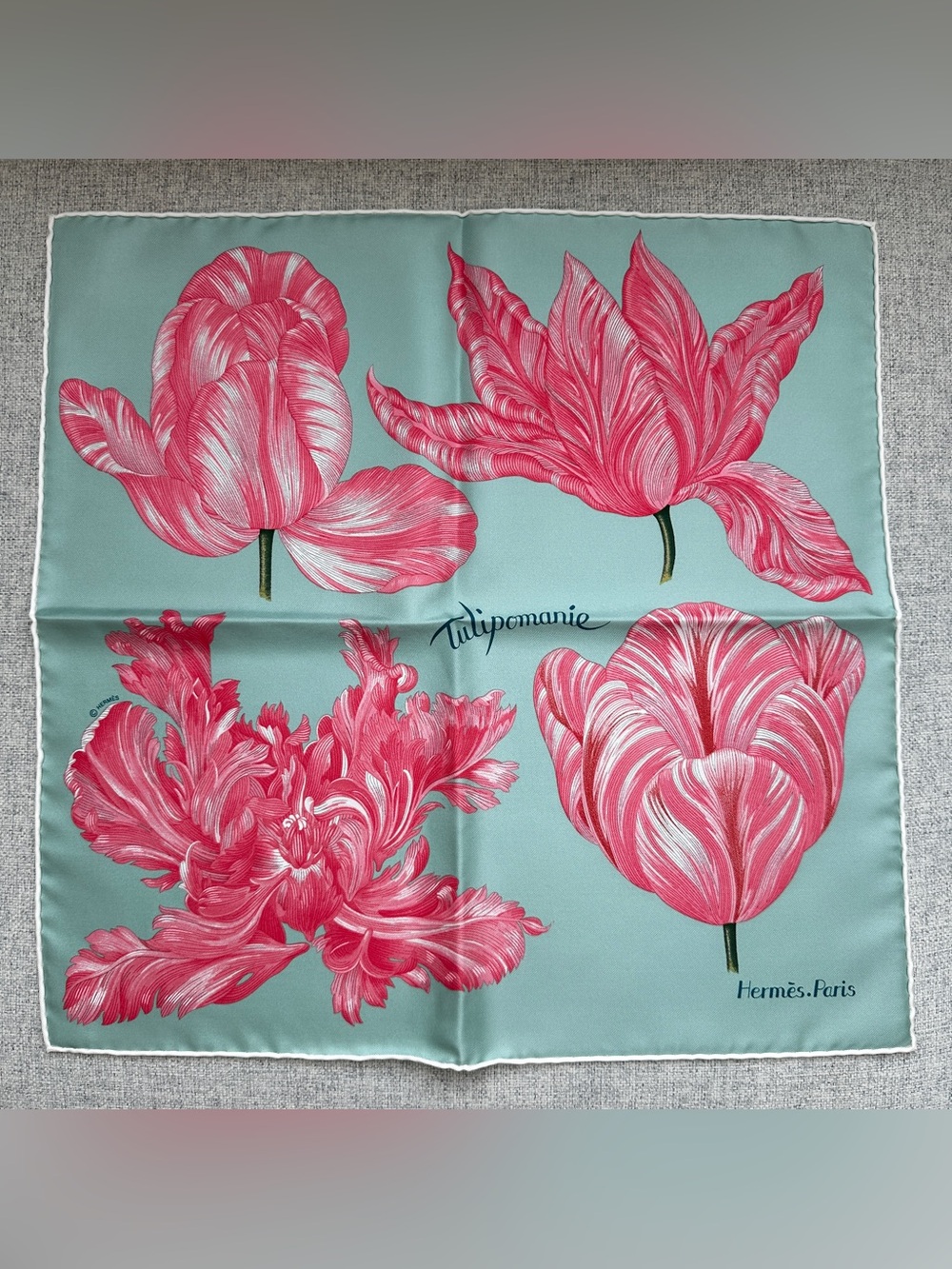Hermes Tulipomanie Detail scarf 45